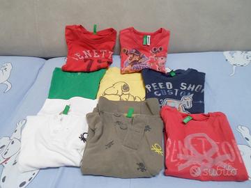 8 magliette Benetton bambino 1-2 anni