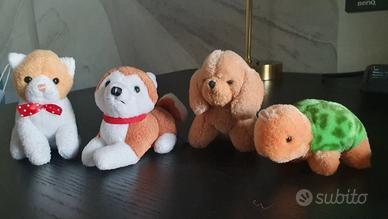 TRUDI mini peluche SET Cane Husky, Cane Spaniel, G