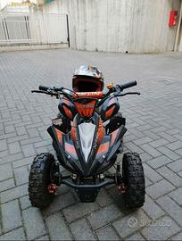 Miniquad PYTHON E-S Deluxe 49cc con casco CR