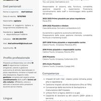 Pizzaiolo esperto, gestione e responsabile attiva