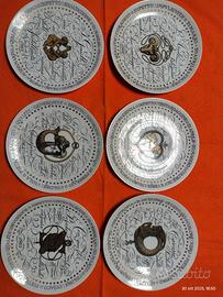 Piatto con segno zodiacale Fornasetti 