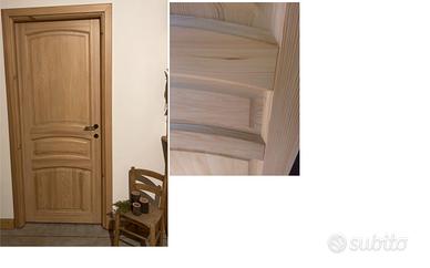 porte legno massello grezze o verniciate