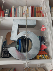 Numeri Seletti 5 e 3, in alluminio