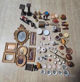 Lotto miniature casa bambole accessori vintage