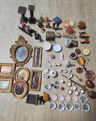 Lotto miniature casa bambole accessori vintage