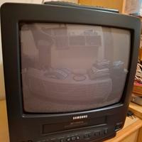 TV SAMSUNG vintage con lettore VHS
