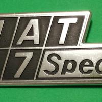 Fiat 127 special  " targhetta posteriore" 