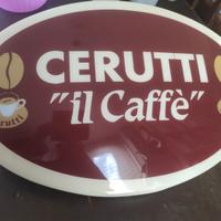 Insegna pubblicitaria luminosa caffè Cerutti