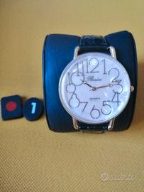 Orologio Ronica quadrante rosa  cinturino Genuine