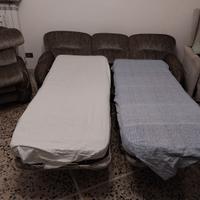 Divano letto (2 LETTI) + 2 POLTRONE - Vintage
