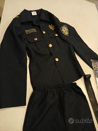 costume carnevale polizia
