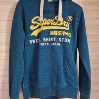Felpa con Cappuccio Superdry Vintage Blu Taglia M