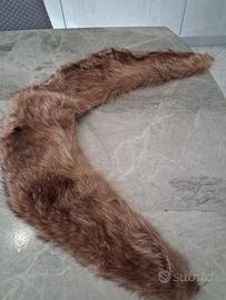 colletto a scialle in marmotta 