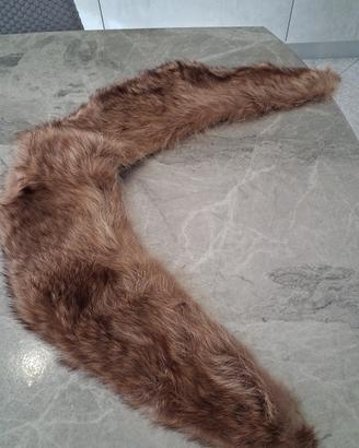 colletto a scialle in marmotta 