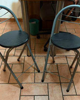 Sgabelli alti legno metallo
