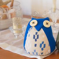 Gufo in stoffa portafortuna. Per Natale