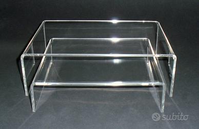 Alzate espositori in plexiglass (coppia)