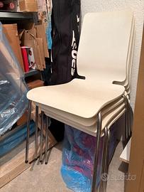 4 sedie impilabili gilbert-ikea