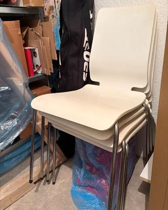 4 sedie impilabili gilbert-ikea