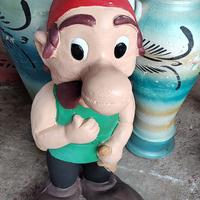 Asterix colorato in cemento,anfore colorate 