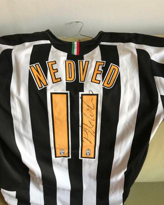 Maglia Juventus nedved usata in gara 2005/06 firma