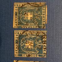 Lotto di francobolli Toscana usati