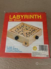 Labyrinth in legno gioco di abilità con pallina