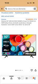 Smart tv 50”