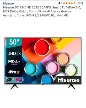 Smart tv 50”