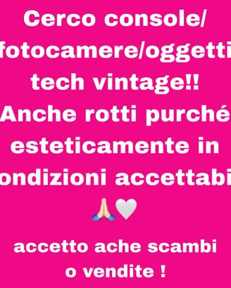 Prendo vecchi pezzi tech