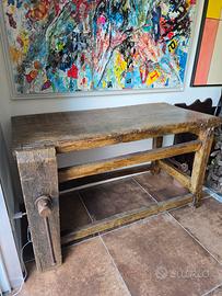 Antico tavolo da falegname