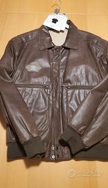Giacca Bomber Aviator in vera Pelle foderata.