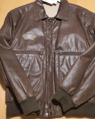 Giacca Bomber Aviator in vera Pelle foderata.