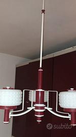lampadario anni 70 stile Space Age Vistosi 