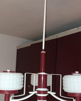 lampadario anni 70 stile Space Age Vistosi 