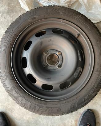 Cerchi in ferro con gomme invernali