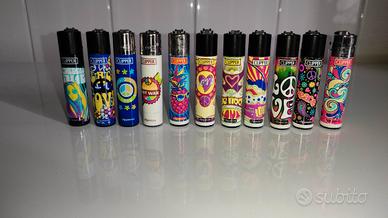 accendini Clipper love peace vari - 11 pezzi