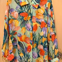 Camicia donna in viscosa fantasia floreale