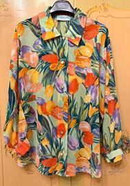 Camicia donna in viscosa fantasia floreale