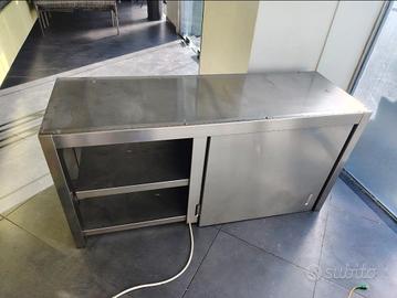 armadio con ante scorrevoli in acciaio inox