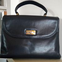 Borsa in pelle blu