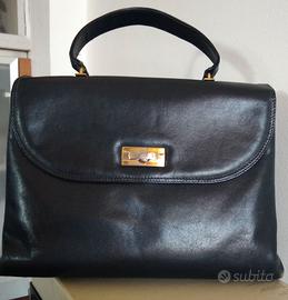 Borsa in pelle blu