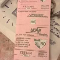 Bustine vintage da orologeria/oreficeria MAI USATE