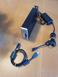 Hard disk 250GB esterno USB con Card reader
