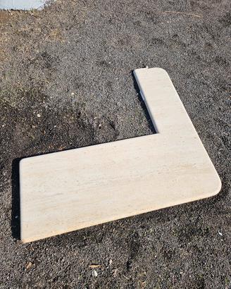 pianale in marmo angolare cucina soggiorno 