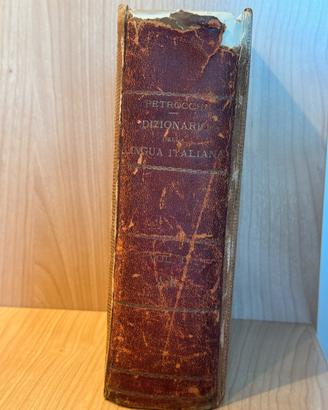 Novo dizionario italiano 1908 Petrocchi vintage