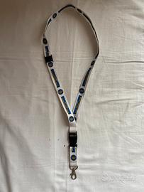 Lanyard portachiavi cordino Inter bianco new