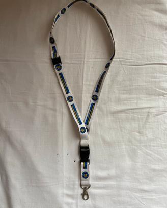 Lanyard portachiavi cordino Inter bianco new