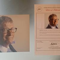 Foto autografata BILL GATES certificata