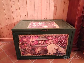 baule in legno vintage 